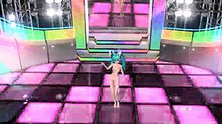 hatsune miku's nude bunny costume reveals big tits ass and pussy fully