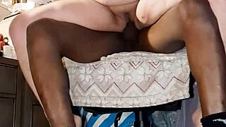 back at the trailer park blonde milf rides bbc till cumshot on tits