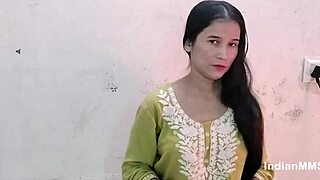 after pizza horny indian stepsis begs for rough creampie fuck