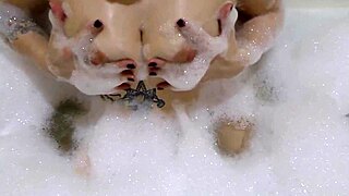 Watch this lovely big-ass milf deepthroat that huge rubber cock in her sensual solo play