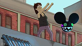Bob's burgers dancer bridged by deadmau5 lightwave