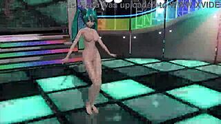 hatsune miku's nude bunny costume reveals big tits ass and pussy fully
