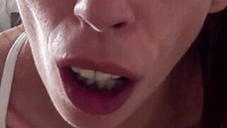 Candie Cross Swallows Raw Anal in Tiny Juicy Ass