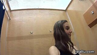 Luscious Czech teen teased in hypermarket then ripped clothes and POV nailed hard!
