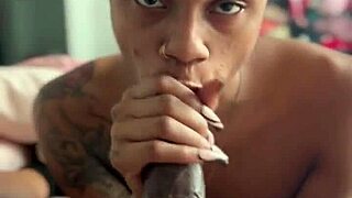 ghetto ebony deepthroats bbc until nut explosion