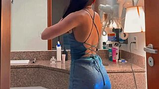 getting ready for party? nah, just bend over for rough pussy pounding