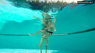 watch this couple capture eva sasalka's tight underwater pool fuck with jason!