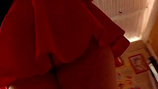 Old cuñado ignores latina's sexy new miniskirt upskirt