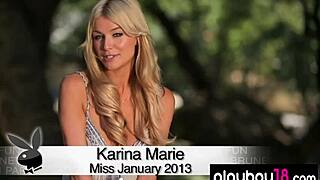 skinny blonde karina marie strips naked outdoors showing shaved pussy and natural tits