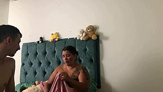 damn my prima rides my huge cock cowgirl style bareback in kitchen while her man waits clueless