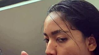 stepbro's cock tempts me during boyfriend video call amateur heat