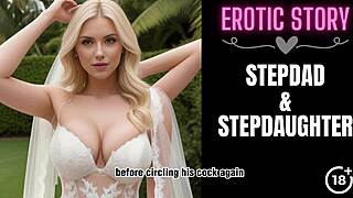 Bride Teases Stepdaddy with Naughty Blowjob Part 1