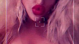 check out this blonde foot fetish with glasses huge lips in mirror