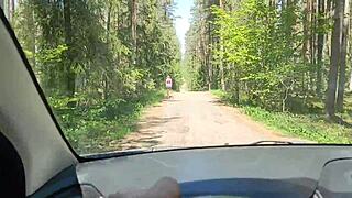 that married slut wandered off in the forest i helped her and she cheated right there