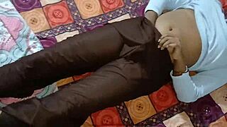 cute horny indian stepsis begs milking then hairy pussy fuck desi