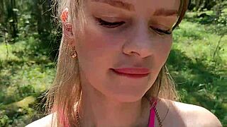 that married slut wandered off in the forest i helped her and she cheated right there