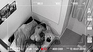 Real Security Cam Catches Lover Ramming Huge Ass Wife While Cuck Works Hard!