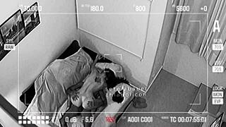 Real Security Cam Catches Lover Ramming Huge Ass Wife While Cuck Works Hard!