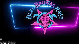 bleubrutalrose caught showering with toys by peeper in red trailer