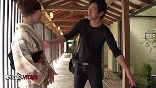 outdoor aoi mizuno's clothes ripped for steamy asian 3some blowjobs
