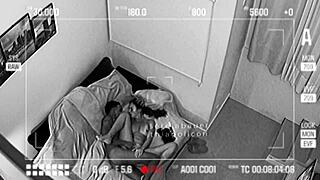 Real Security Cam Catches Lover Ramming Huge Ass Wife While Cuck Works Hard!
