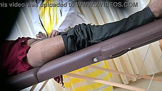 Lucky Patient's Doctor Handjob in Hospital