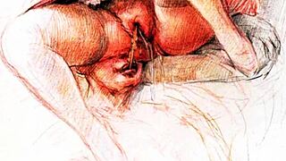 wow discover this hairy vintage erotic art that teases with antique retro passion and forbidden desires!
