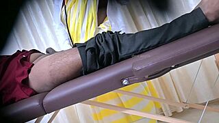 Lucky Patient's Doctor Handjob in Hospital