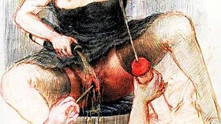 wow discover this hairy vintage erotic art that teases with antique retro passion and forbidden desires!
