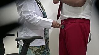 Patient Flashes Cock At Doctor!