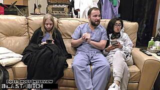 Jasmine Rose's Thigh Blasted in Cum After Wild Nurse Domination Fuck!