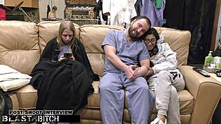 Jasmine Rose's Thigh Blasted in Cum After Wild Nurse Domination Fuck!