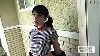 skinny daphne dare begs bryan gozzling to choke fuck her deepthroat fuck doll face