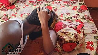 stepbro can't resist fucking my best friend's tight wet pussy missionary style in the bedroom