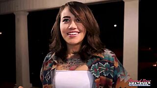 damn, inked skinny rihanna pounds dildo in wet pussy before sloppy bj!