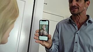 horny stepdad bends lexi lore over for deep pussy pounding and cumshot