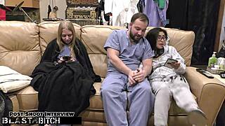Jasmine Rose's Thigh Blasted in Cum After Wild Nurse Domination Fuck!