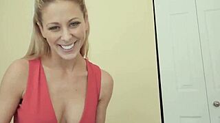 cherie deville flashes stepdaddy her swollen pregnant pussy tease