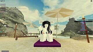 roblox whore rides cock cowgirl then takes anal doggystyle cumshot