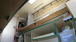 naughty boss upskirts stupid girl's panties miniskirt at work pov