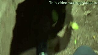 teasing my hubby with public forest blowjob flashing big tits pierced nipples homemade brazilian style