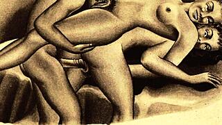 vintage erotic art from retro times