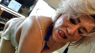 Aimee the Hot Milf Queen Sucks Married Cocks with Big Natural Tits and Pussy Lips