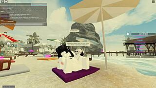roblox whore rides cock cowgirl then takes anal doggystyle cumshot