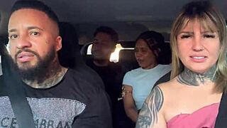 passenger couple hops uber finds out we're pornstars starts wild car sucking orgy
