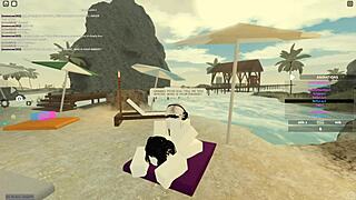 roblox whore rides cock cowgirl then takes anal doggystyle cumshot