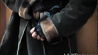 homeless guy blackmails big tits latina into rough face fuck and breeding