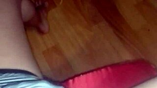 skinny girl locks door caresses pussy through shorts till she explodes you watching?