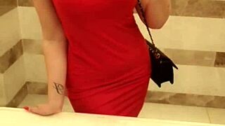 petite 18+ girl drops panties in toilet then parties with bare wet pussy