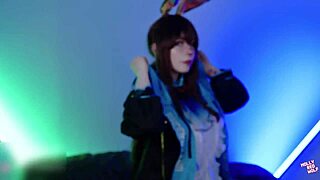 Amiya's first bunny cowgirl sex sloppy blowjob cum ride
